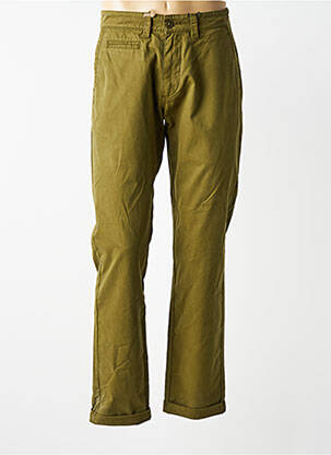 Pantalon chino stretch taille normale vert DAYTONA homme