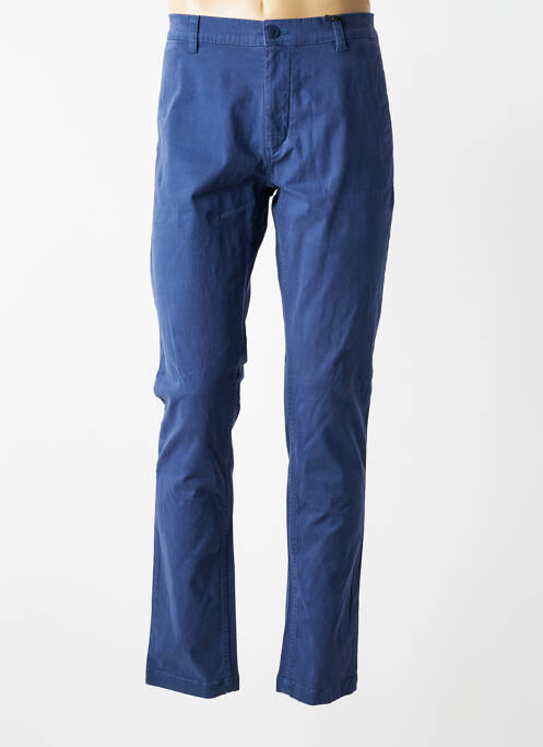 Pantalon chino stretch taille normale bleu DAYTONA homme