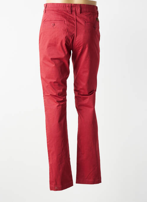 Pantalon chino stretch taille normale rouge DAYTONA homme