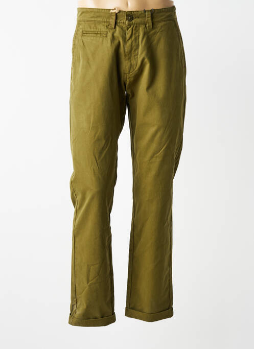 Pantalon chino stretch taille normale vert DAYTONA homme