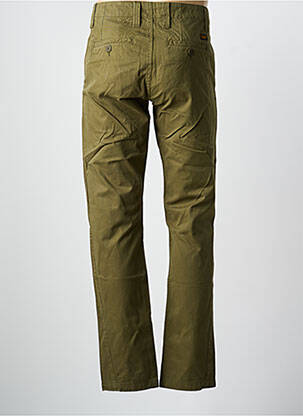 Pantalon chino tissage popeline taille normale vert DAYTONA homme