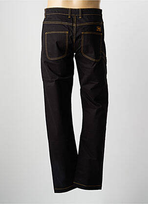 Jeans coupe droite fermeture zippée sous rabat boutonné taille normale noir DAYTONA homme