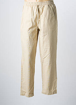 Pantalon droit taille normale taille normale beige DAYTONA homme