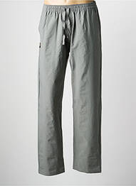 Pantalon droit tissage popeline taille normale gris DAYTONA homme