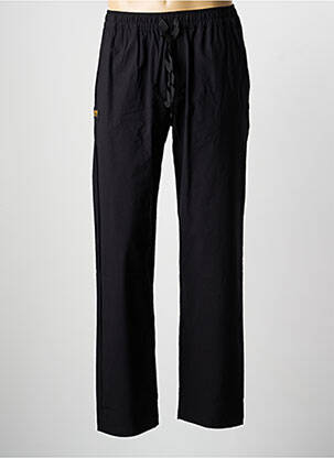 Pantalon droit tissage popeline taille normale noir DAYTONA homme