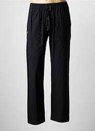 Pantalon droit tissage popeline taille normale noir DAYTONA homme