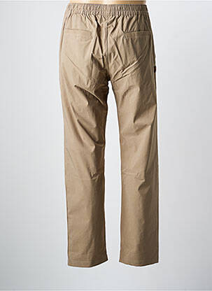 Pantalon droit tissage popeline taille normale beige DAYTONA homme