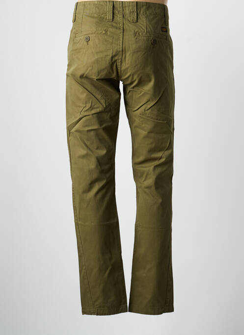 Pantalon chino tissage popeline taille normale vert DAYTONA homme