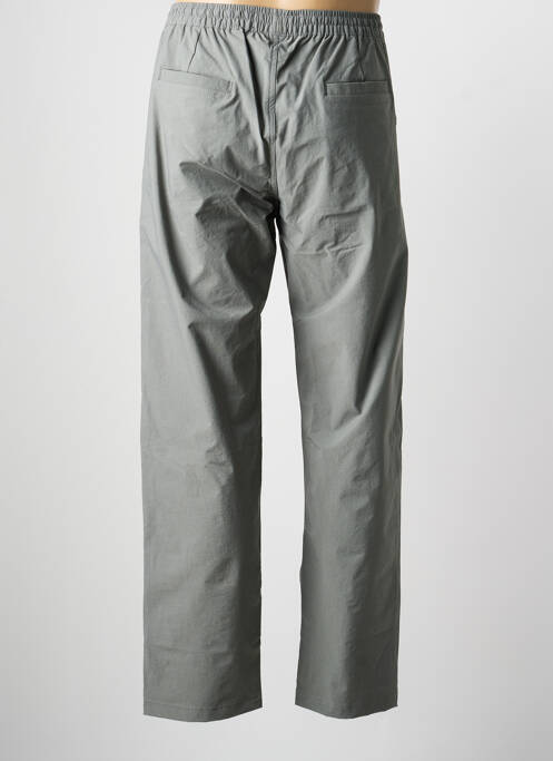 Pantalon droit tissage popeline taille normale gris DAYTONA homme