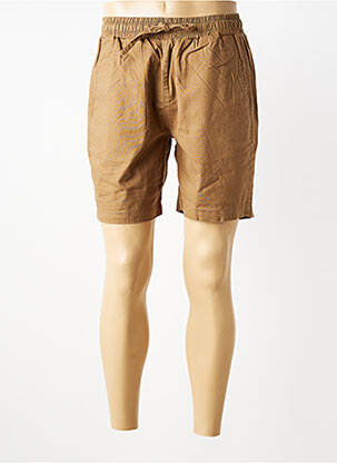 Short fermeture liens à nouer taille normale marron DAYTONA homme