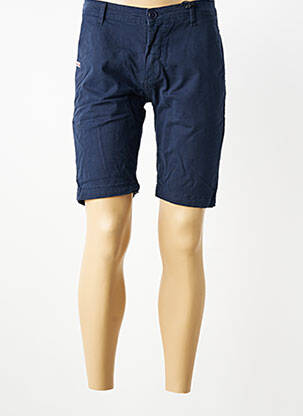 Bermuda stretch taille normale bleu DAYTONA homme