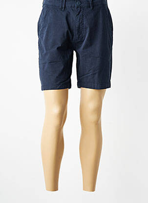 Short fermeture zippée sous rabat boutonné taille basse bleu DAYTONA homme