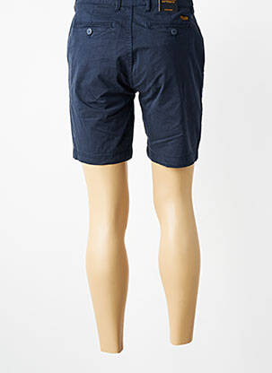 Short fermeture zippée sous rabat boutonné taille basse bleu DAYTONA homme