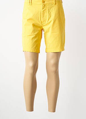 Short fermeture zippée sous rabat boutonné taille basse jaune DAYTONA homme
