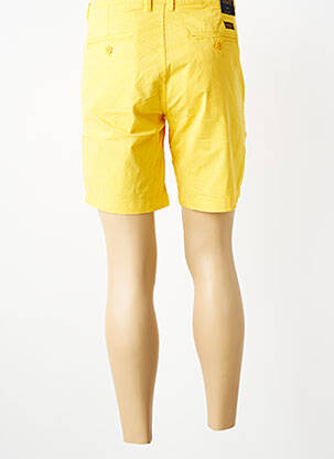 Short fermeture zippée sous rabat boutonné taille basse jaune DAYTONA homme