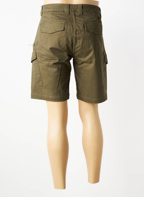 Short tissage popeline taille normale vert DAYTONA homme