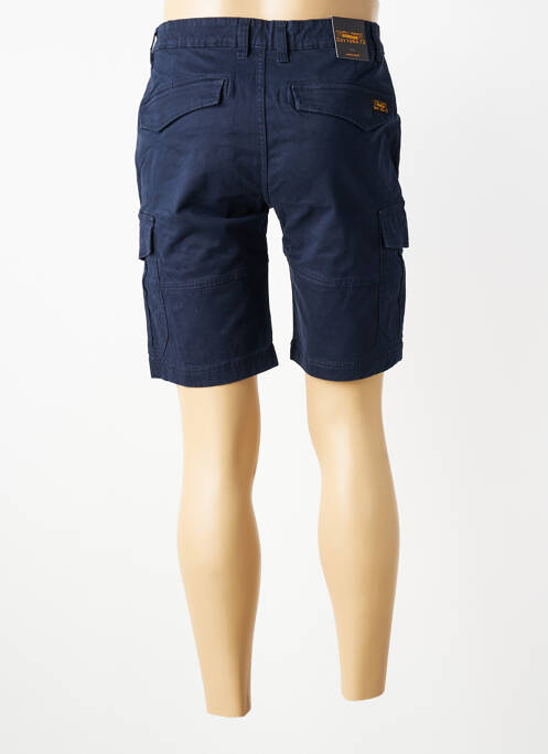 Bermuda multipoches taille normale bleu DAYTONA homme