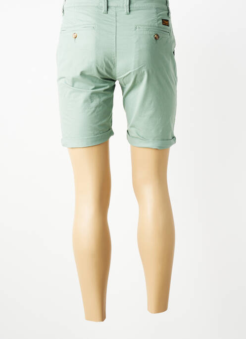 Short tissage popeline taille normale vert DAYTONA homme