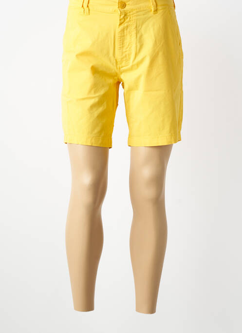 Short fermeture zippée sous rabat boutonné taille basse jaune DAYTONA homme