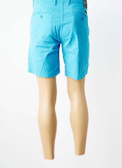 Short fermeture zippée sous rabat boutonné taille basse bleu clair DAYTONA homme