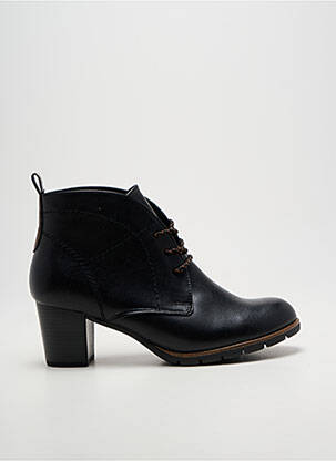 Bottines/boots tissage satiné talon de 4 à 6cm noir MARCO TOZZI femme