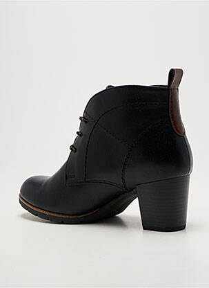 Bottines/boots tissage satiné talon de 4 à 6cm noir MARCO TOZZI femme