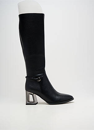 Bottes bout pointu talon de 7 à 9cm noir METAMORF'OSE femme
