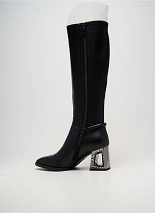 Bottes bout pointu talon de 7 à 9cm noir METAMORF'OSE femme