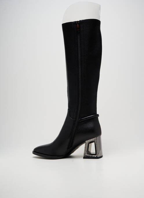 Bottes bout pointu talon de 7 à 9cm noir METAMORF'OSE femme