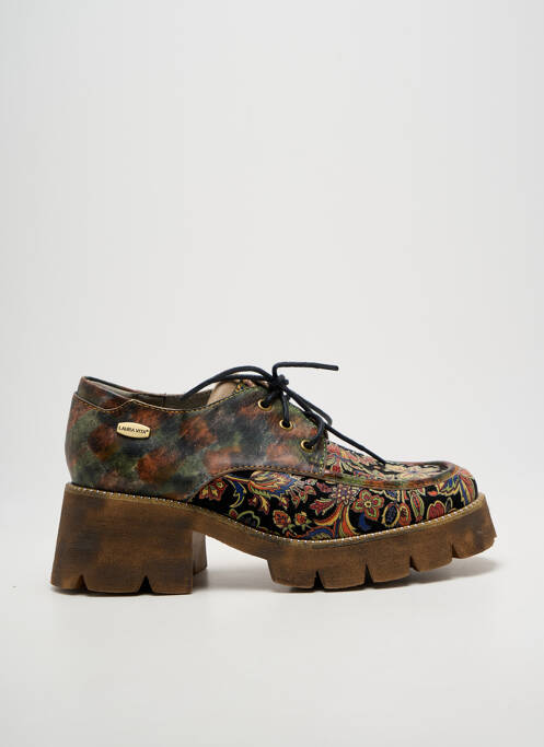 Derbies bout rond talon de 4 à 6cm noir LAURA VITA femme