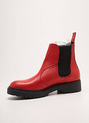 Bottines/boots talon bas talon plat jusqu'à 3cm rouge BUENO femme