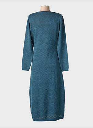 Robe pull col v manches longues vert TIFFOSI femme