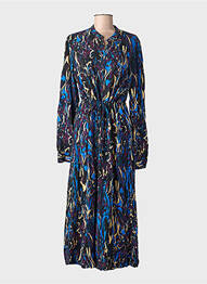 Robe longue manches longues manches longues noir VILA femme
