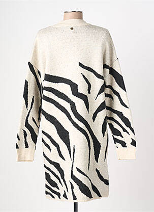 Robe pull coupe cintrée manches longues beige LOLA ESPELETA femme