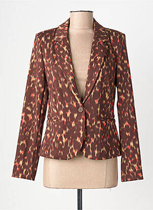 Blazer coupe cintrée marron B.YOUNG femme