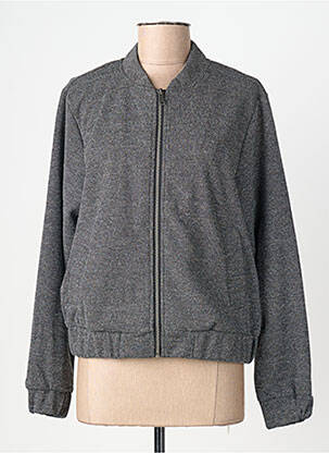 Blouson col v gris B.YOUNG femme
