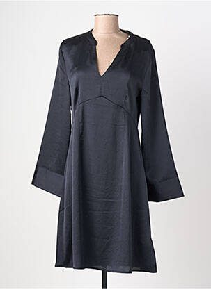 Robe mi-longue manches longues manches longues noir B.YOUNG femme