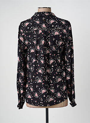 Chemisier imprimé fleurs manches longues noir LOLA ESPELETA femme