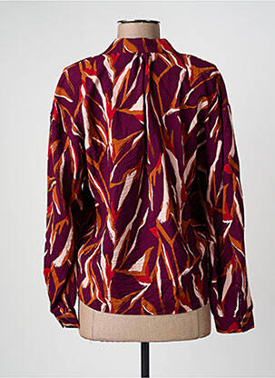 Chemisier tissage crêpe manches longues violet VILA femme