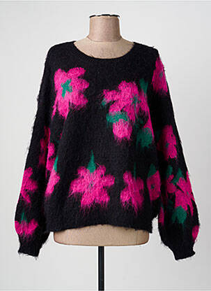 Pull stretch manches longues noir MOLLY BRACKEN femme