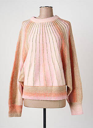 Pull stretch manches longues rose MOLLY BRACKEN femme