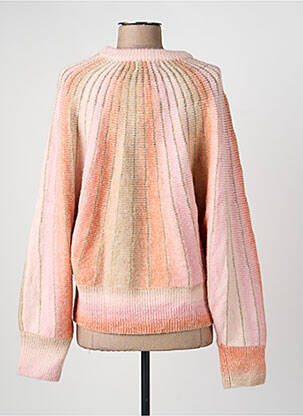 Pull stretch manches longues rose MOLLY BRACKEN femme