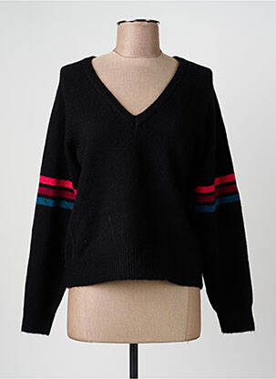 Pull col v manches longues noir VILA femme