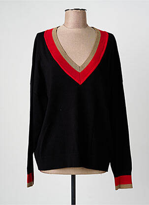 Pull col v manches longues noir B.YOUNG femme