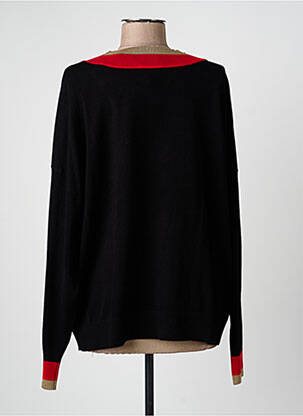 Pull col v manches longues noir B.YOUNG femme
