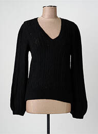 Pull col v manches longues noir LOLA ESPELETA femme
