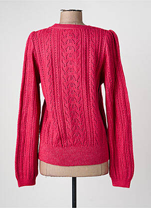 Pull col v manches longues rose LOLA ESPELETA femme