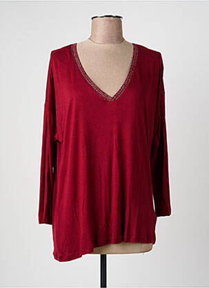 T-shirt manches longues manches longues rouge LOLA ESPELETA femme