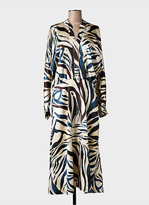Robe longue manches longues manches longues beige SALSA femme