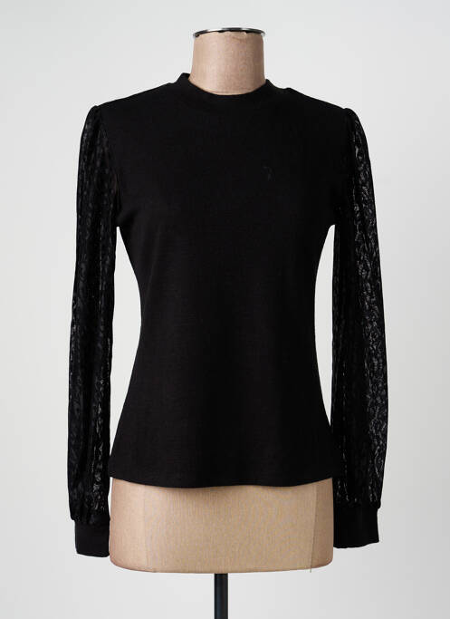 Top stretch manches longues noir MOLLY BRACKEN femme